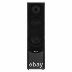 Black Wooden Cabinet Floor Standing Tower Speaker Set Home Cinema 6.5 Woofer