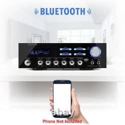 Bluetooth Home Hifi Stereo System Black Floor Standing Speakers and Amplifier