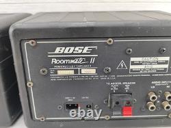 Bose Roommate II Powered Speakers Vintage 1988 Tested & Working No Powers Supply