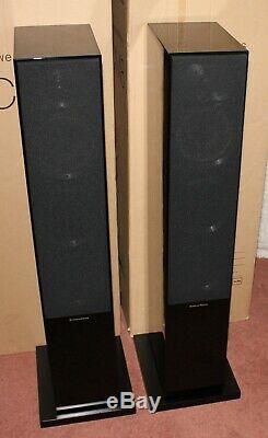 Bowers And Wilkins CM8 Floor Standing Speakers Piano Black + Original Boxes