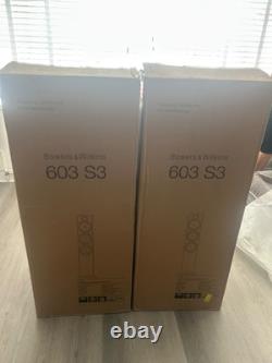 Bowers & Wilkins 603 S3 Floorstanding Speakers (Pair) in white