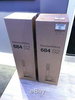 Bowers & Wilkins B&W 684 S2 HiFi Floorstanding Speakers NEW White Pair Boxed