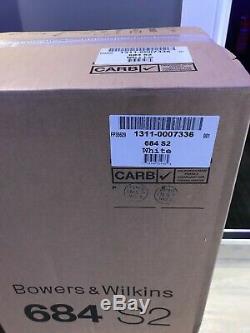 Bowers & Wilkins B&W 684 S2 HiFi Floorstanding Speakers NEW White Pair Boxed
