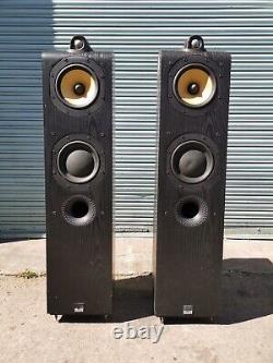 Bowers & Wilkins B&W 704 Vintage Hifi Floorstanding Speakers Audiophile Black