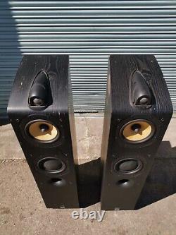 Bowers & Wilkins B&W 704 Vintage Hifi Floorstanding Speakers Audiophile Black