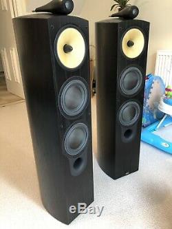 Bowers & Wilkins B&W 804S Floorstanding Speakers Black Ash Immaculate Condition