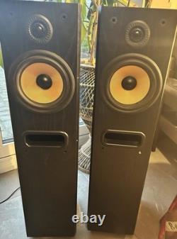 Bowers Wilkins B&W P4 Floor Standing Speakers Black Ash Working Order