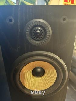 Bowers Wilkins B&W P4 Floor Standing Speakers Black Ash Working Order