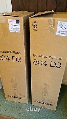 Bowers and Wilkins B&W 804 D3 Floor Standing Speaker Pair Black