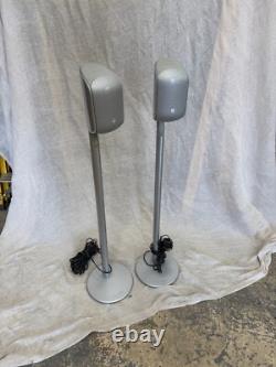 Bowers and wilkins grey floor standing speakers