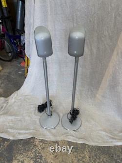 Bowers and wilkins grey floor standing speakers