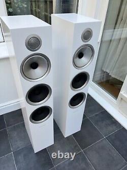 Boxed! B&W 704 S2 White 150W Bowers Wilkins Standing Speakers £2200