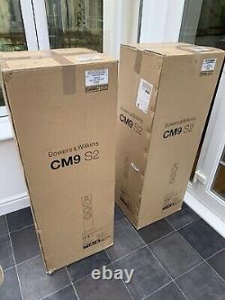 Boxed! B&W CM9 S2 White 200W Bowers Wilkins Floor Standing Speakers Audiophile