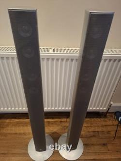 Canton CD100 Silver Metal Floorstanding Speakers Pair, Excellent Condition