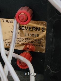 Castle Severn 2 HiFi Floorstanding Speakers Carbon Fiber Woofers Paired Serials