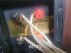 Castle Severn 2 HiFi Floorstanding Speakers Carbon Fiber Woofers Paired Serials