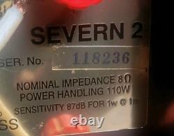 Castle Severn 2 HiFi Floorstanding Speakers Carbon Fiber Woofers Paired Serials