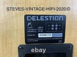 Celestion F2 2-WAY FLOOR STANDING Speakers 100W, 8? N/MINT 2002 L@@K FREE P+P