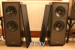 Classic tannoy dc2000 series 90 floor standing speakers black ash original box