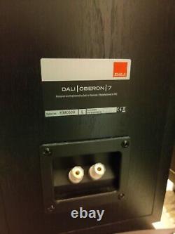 DALI Oberon 7 Floorstanding Speakers Pair, Black Ash, rarely used