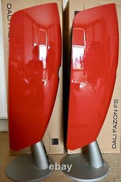 Dali Fazon F5 Red Hi Gloss Floor Standing Loud Speakers (pair) Boxed, Rrp £2,700