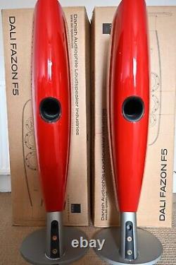 Dali Fazon F5 Red Hi Gloss Floor Standing Loud Speakers (pair) Boxed, Rrp £2,700