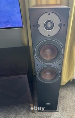 Dali Oberon 5 Passive Floorstanding Speakers Hi-Fi Pair, Dark Walnut