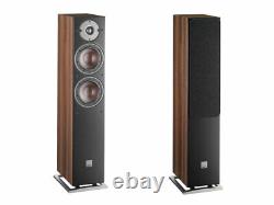 Dali Oberon 5 Speakers Dark Walnut PAIR Slim Floor Standing Loudspeakers