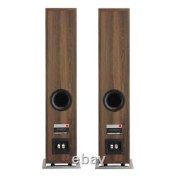 Dali Oberon 5 Speakers Dark Walnut PAIR Slim Floor Standing Loudspeakers