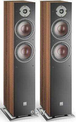 Dali Oberon 7 Speakers Pair Dark Walnut Floorstanding Loudspeakers High Tower