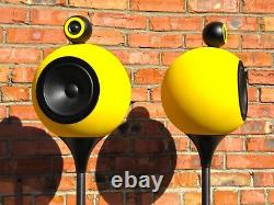Deluxe Acoustics DAF-350 legendary floor standing stereo Hi-End speakers yellow