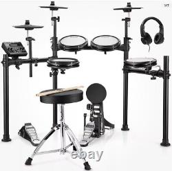 Donner Electric Drum Kit Electronic Drum Set 5 Drum 4 Cymbal +Throne Headphone