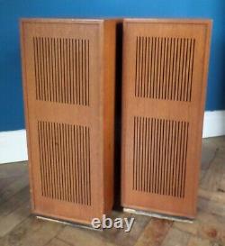 Dynatron LS200 Vintage Mid Century 70s Teak Body Floorstanding Speakers Goodmans