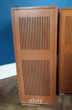 Dynatron LS200 Vintage Mid Century 70s Teak Body Floorstanding Speakers Goodmans