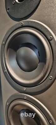 Dynaudio Audience 8 Floor stand speakers original boxes minor cosmetic damage