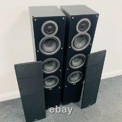 ELAC Debut F5 (DF51-BK) HiFi Home Audio 3-Way Floorstanding Speakers + Warranty