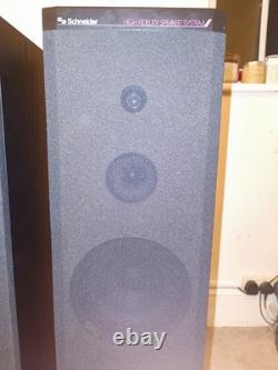 Early 80's West German Floor Standing Speakers Schneider 8020 LS excellent cond
