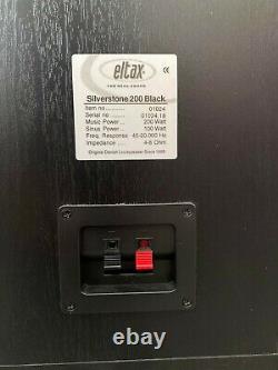 Eltax Silverstone 200 Floorstanding Speakers # BLACK # MINT CONDITION # PAIR