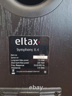 Eltax Symphony 8.4 Black Floor Standing 2-Way Speakers Working COLLECTION ONLY