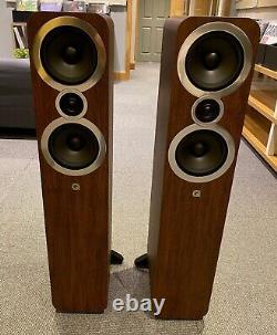 Ex-Display Q Acoustics Q3050i Walnut Floorstanding Speakers Free Delivery