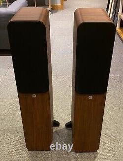 Ex-Display Q Acoustics Q3050i Walnut Floorstanding Speakers Free Delivery