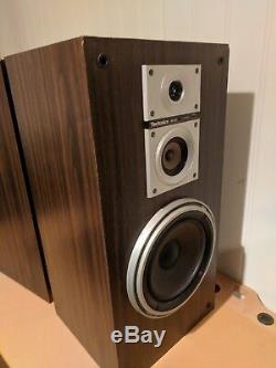 Excellent Vintage 1980s Technics SB-K25 40W 3 way stereo floorstanding speakers