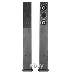 Fenton 100.323 6.5 Black HiFi Tower Speakers 500W Subwoofer Home Cinema