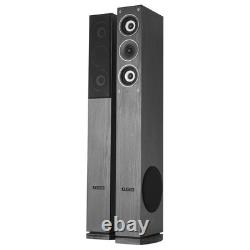 Fenton 100.323 6.5 Black HiFi Tower Speakers 500W Subwoofer Home Cinema