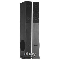 Fenton 100.323 6.5 Black HiFi Tower Speakers 500W Subwoofer Home Cinema