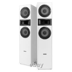 Fenton SHF700W Tower Speakers White Floor Standing HiFi Acoustic Set