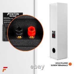 Fenton SHF700W Tower Speakers White Floor Standing HiFi Acoustic Set