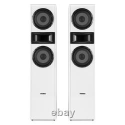 Fenton SHF700W Tower Speakers White Floor Standing HiFi Acoustic Set