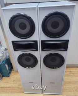 Fenton SHF700W White Floor Standing HiFi Speakers x2 USED