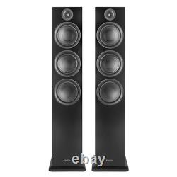 Fenton SHF80B Black Tower Speakers Passive Home Theatre Floorstanding Hi-Fi